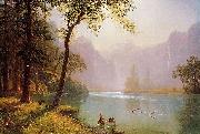 Albert Bierstadt The Kern River Valley, a montane canyon in the Sierra Nevada, California oil on canvas